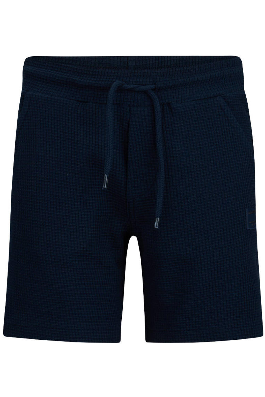 Donkerblauwe jongens Retour Jeans regular waist casual short van katoen met effen