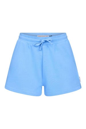 relaxed regular waist sweatshort lichtblauw