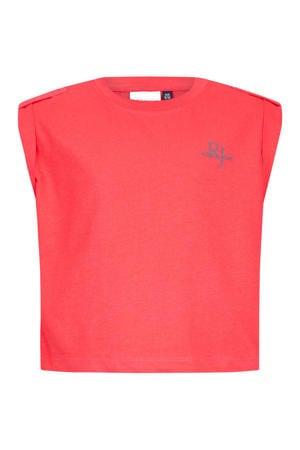 T-shirt met backprint rood