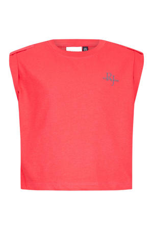 T-shirt met backprint rood