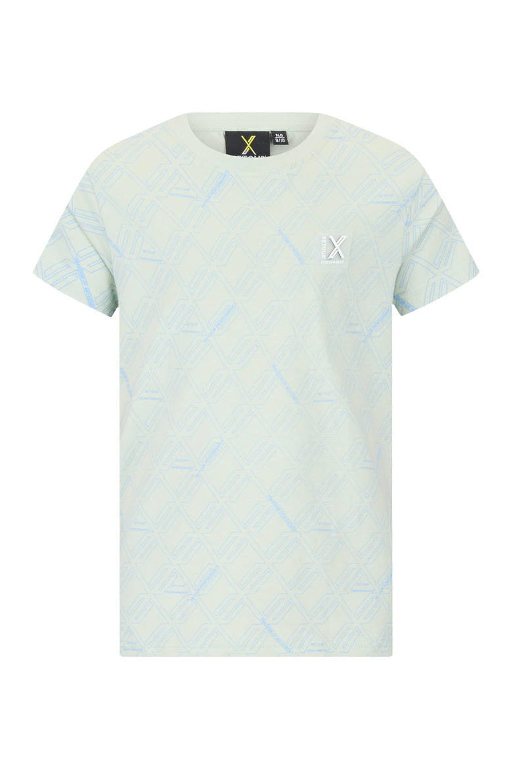 Mintgroene jongens Retour Jeans T-shirt van katoen met korte mouwen en ronde hals
