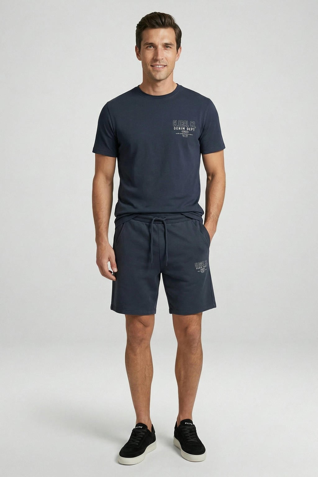 Cars relaxed sweatshort antraciet