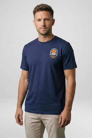 regular T-shirt donkerblauw