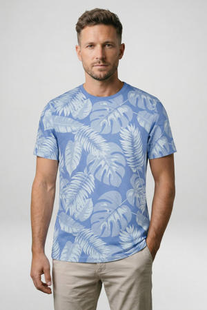 regular T-shirt blauw