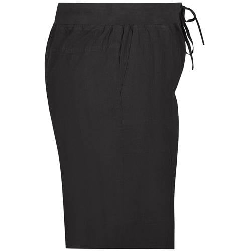 Zhenzi straight regular waist broek zwart afbeelding
