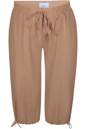 straight regular waist broek camel