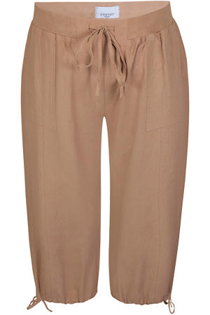 straight regular waist broek camel