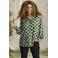 Zhenzi blouse met stippen groen