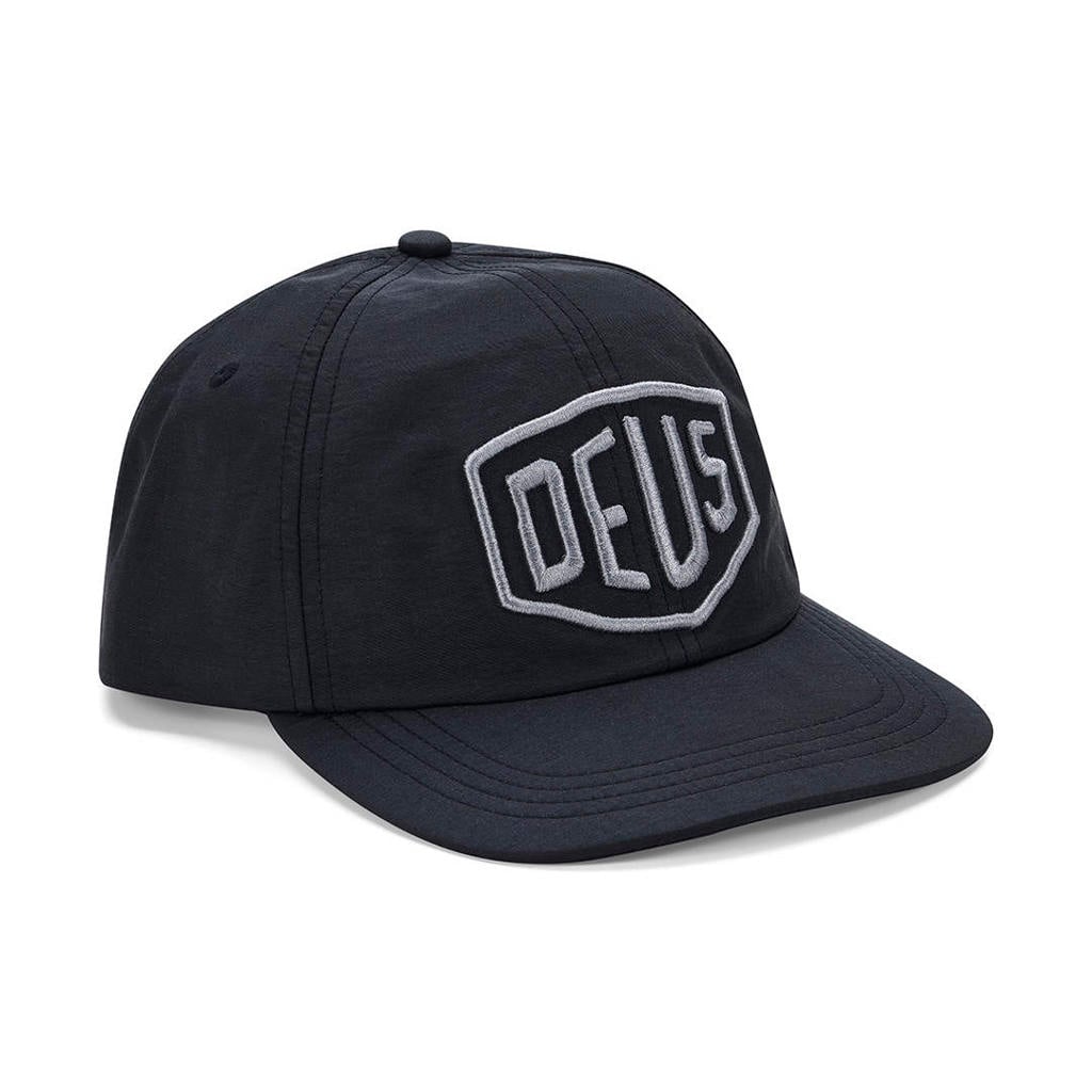 Deus Ex Machina pet met logo Shield zwart