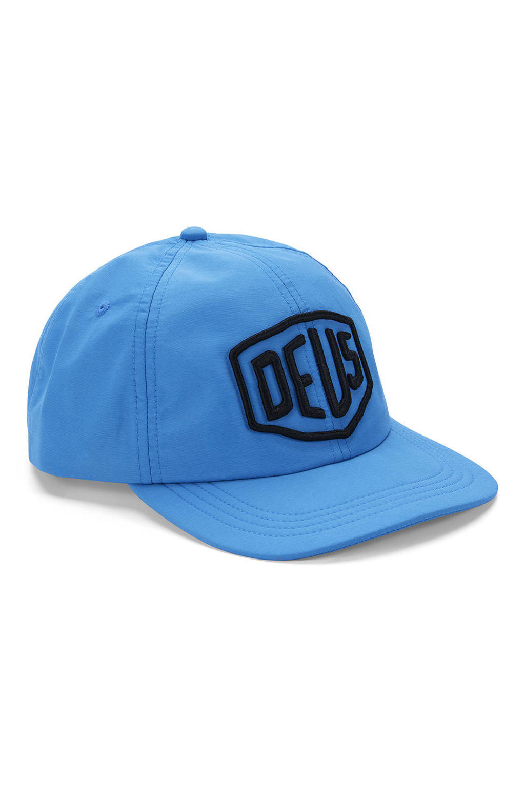 Deus Ex Machina pet met logo Shield blauw