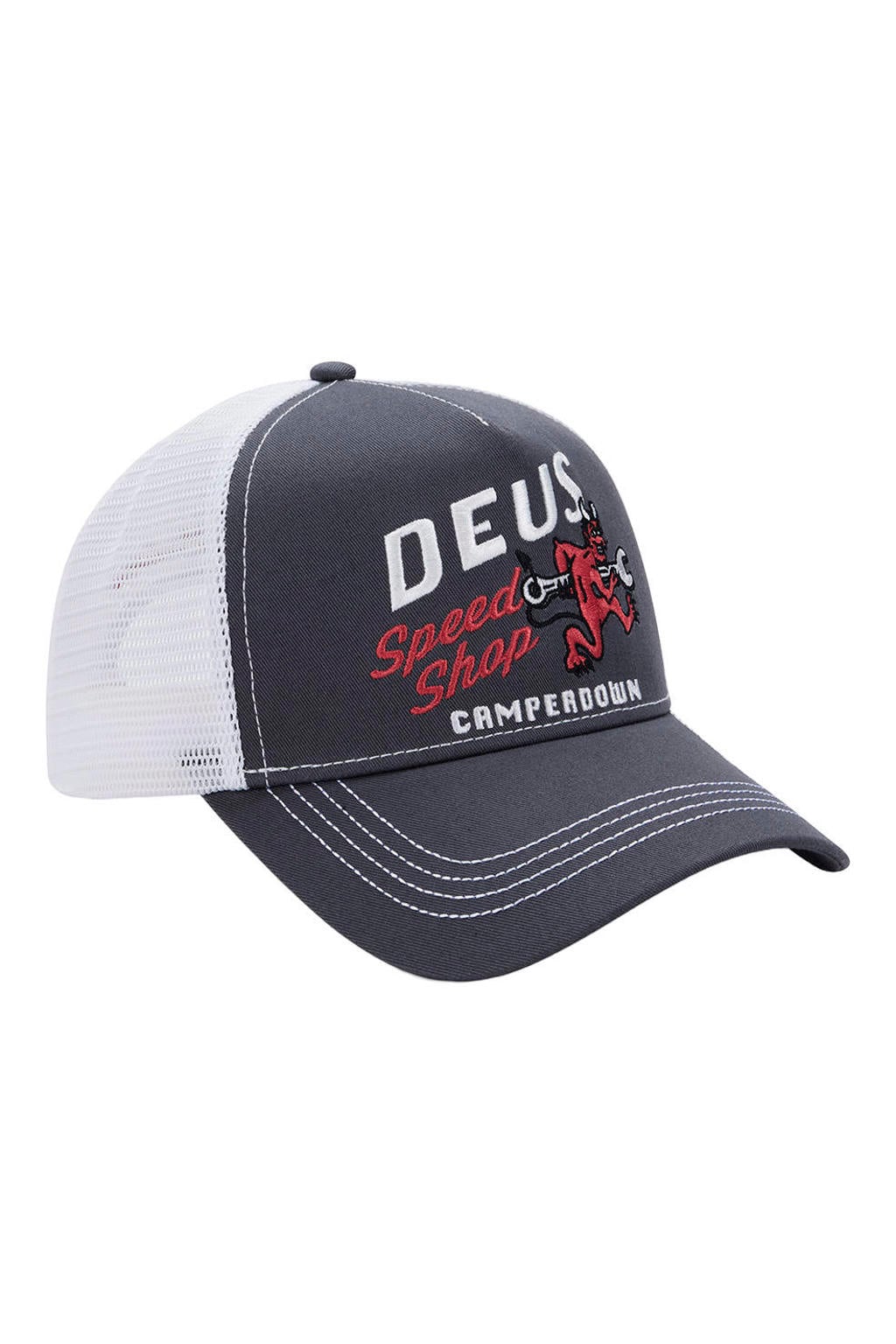 Deus Ex Machina pet Dogleg Trucker grijs