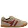 Gola Harrier suède sneakers beige/rood