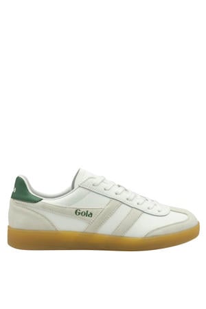 Viper leren sneakers wit/beige