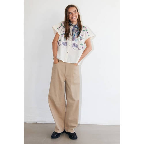 Lollys Laundry gebloemde blouse crème afbeelding