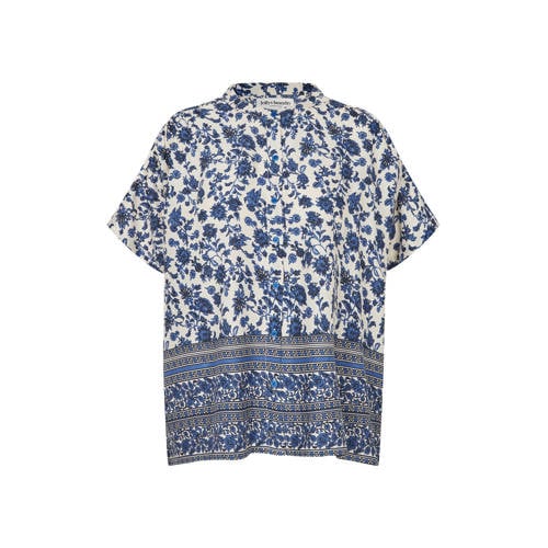 Lollys Laundry gebloemde blouse donkerblauw afbeelding