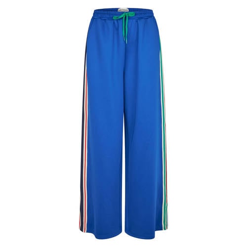 Lollys Laundry wide leg regular waist broek blauw afbeelding