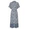Lollys Laundry gebloemde maxi jurk donkerblauw