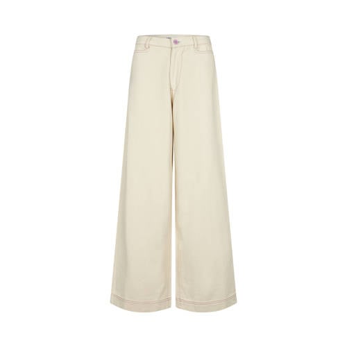 Lollys Laundry wide leg jeans ecru afbeelding