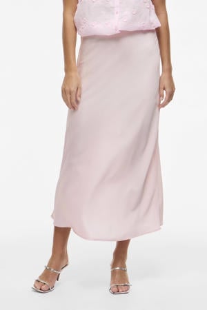 midi rok lichtroze