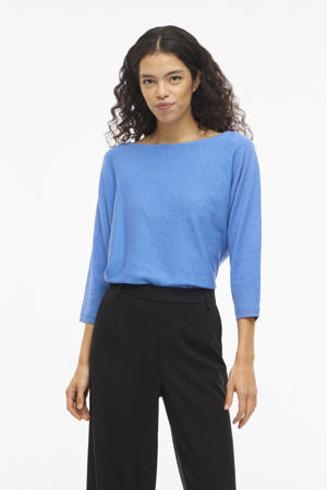 trui blauw gebreid