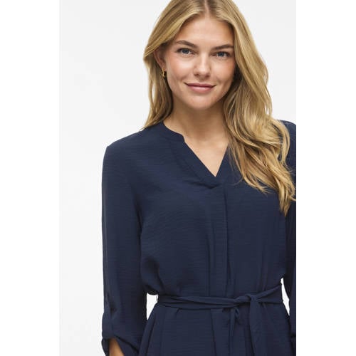 VILA korte jurk marineblauw afbeelding