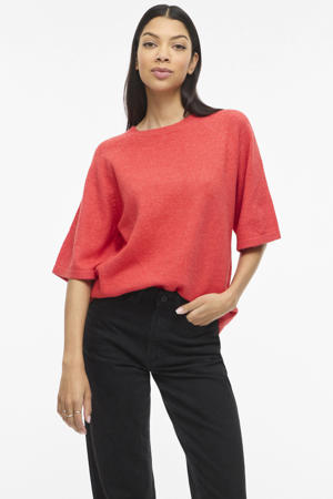 top koraalrood gebreid