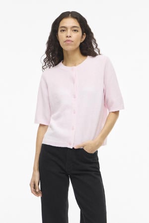 vest lichtroze gebreid