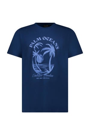 regular T-shirt donkerblauw