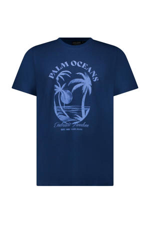 regular T-shirt donkerblauw