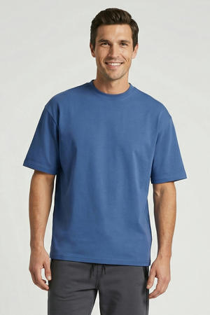 regular T-shirt blauw