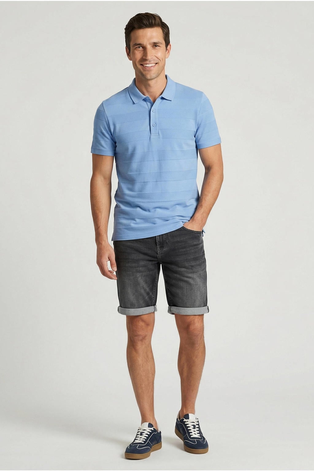 Cars CALIFORNIA denim regular short light blue denim