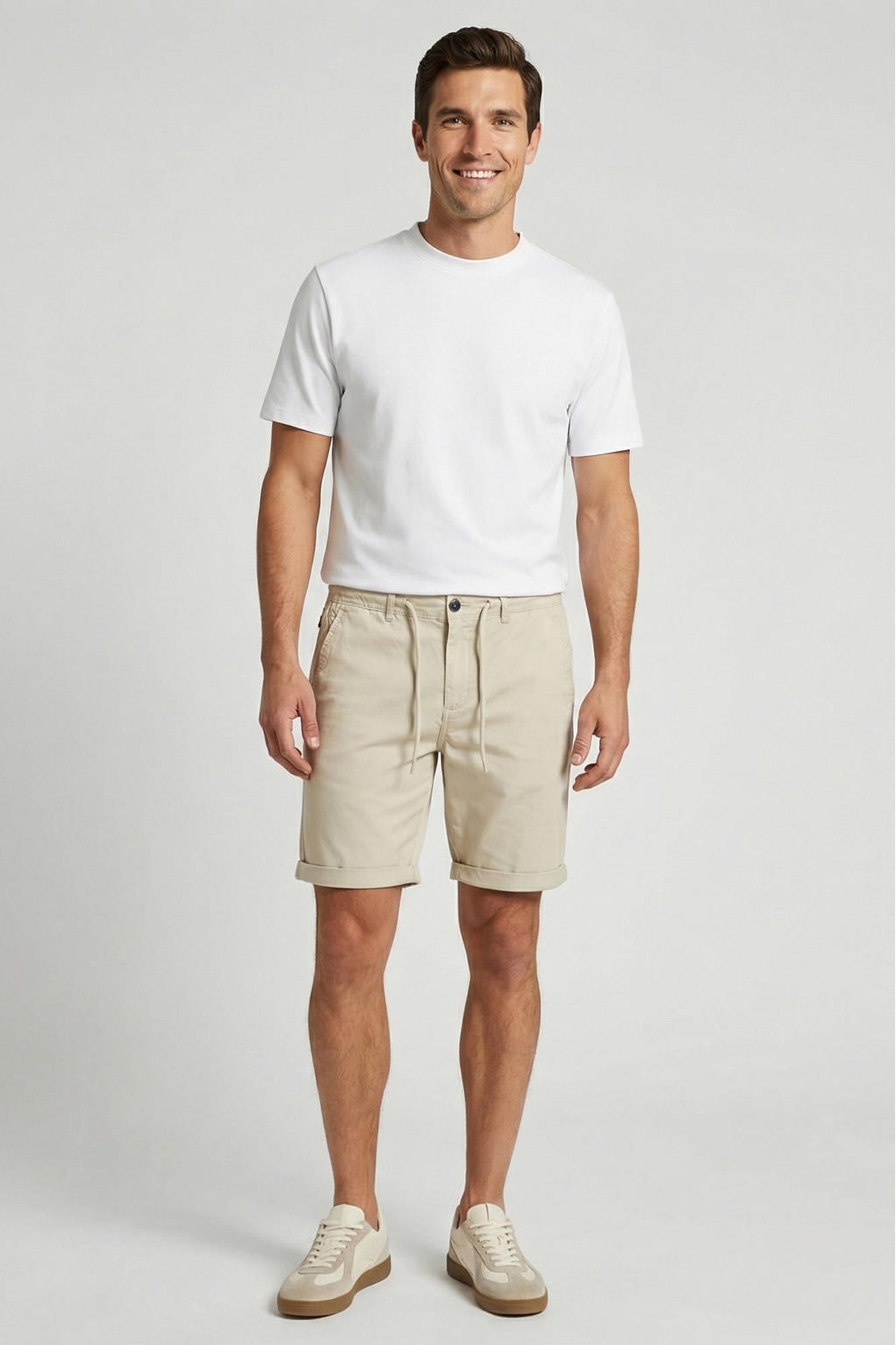 Cars regular fit chino short - zand