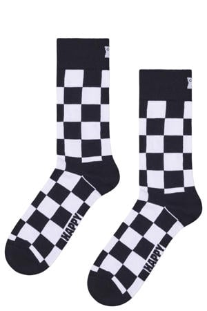 sokken Checkerboard zwart