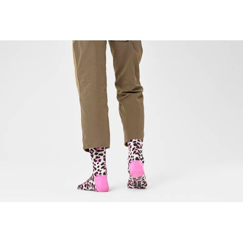 Happy Socks sokken Leo beige/roze afbeelding