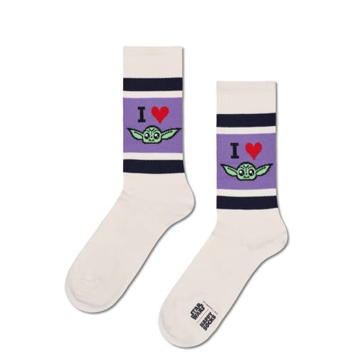 Happy Socks sokken STAR WARS™ I Heart Grogu wit afbeelding