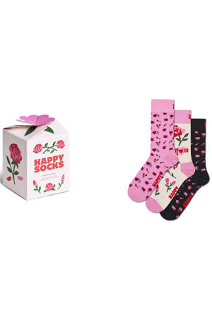 giftbox sokken Motherâ€™s Socks - roze (set van 3)