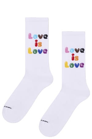 sokken Love Is Love wit