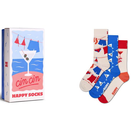 Happy Socks giftbox sokken Cin Cin - set van 3 multi afbeelding