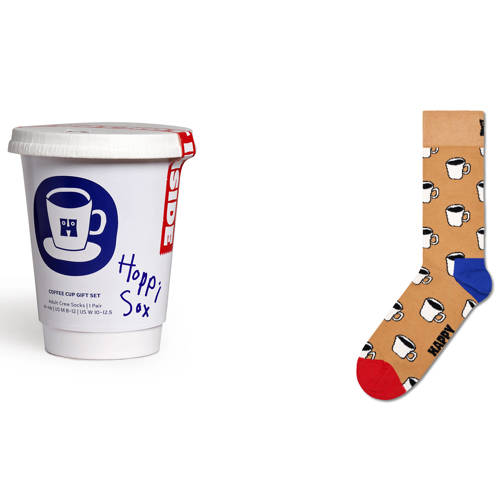 Happy Socks giftbox sokken Coffee Cup beige afbeelding
