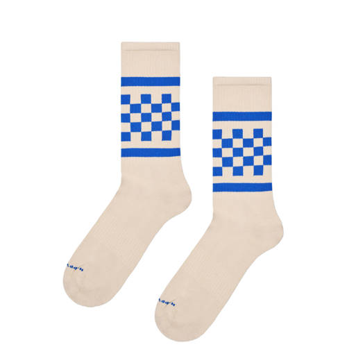 Happy Socks sokken Checked Stripe beige afbeelding