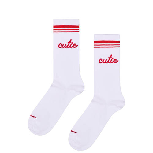 Happy Socks sokken Cutie wit afbeelding