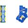 Happy Socks giftbox sokken Tennis - blauw (set van 3)