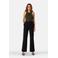 IBANA regular waist flared broek zwart
