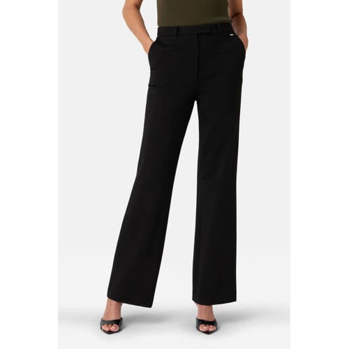 IBANA regular waist flared broek zwart afbeelding