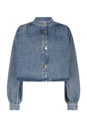 denim blouse medium blue denim