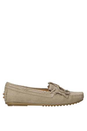 G-Minke-2 suède mocassins beige