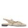 Babouche suède leren slingback loafers beige