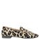 Babouche G-Dena-2 leren loafers met ponyhair en panterprint beige/zwart