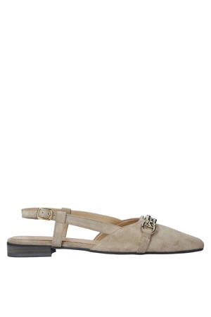 G-Lima-2 leren slingback loafers beige