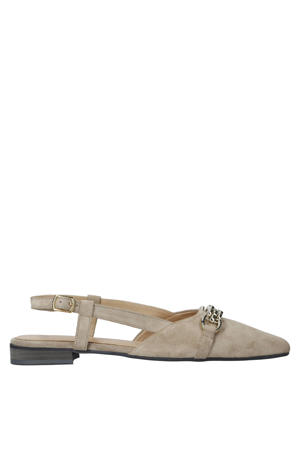 G-Lima-2 leren slingback loafers beige